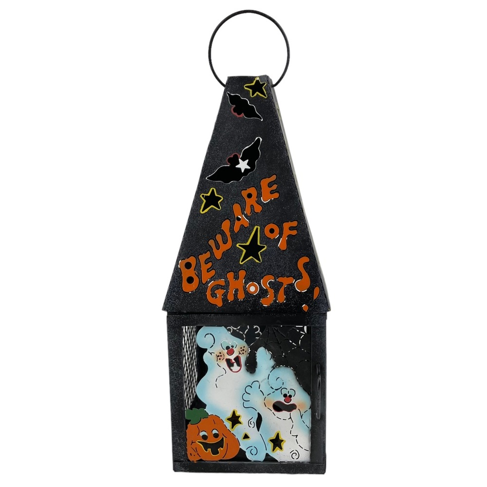 Halloween Ghosts Bats Stars Pumpkins Tea-light Candle Holder Lantern Projector